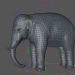 Elefante asiático Rigged Low-poly modelo 3D 3D modelo Compro - render
