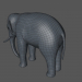 3d Asian Elephant Rigged Low-poly Model модель купить - ракурс