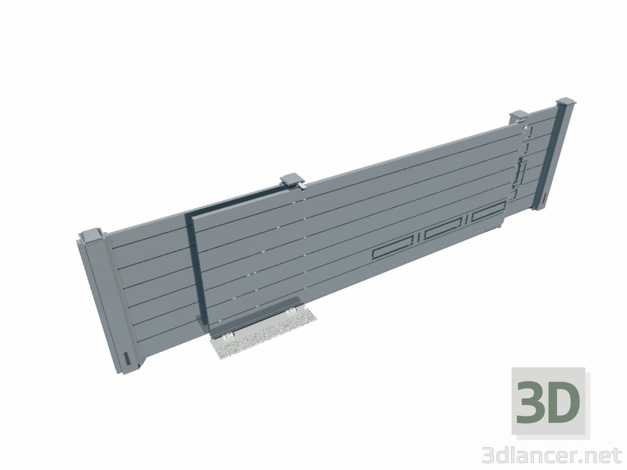 3d Sliding gates model buy - render