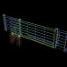 3d Відкатні ворота / Sliding gates модель купити - зображення