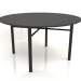 3D modeli Yemek masası DT 02 (seçenek 1) (D=1400x750, ahşap siyah) - önizleme