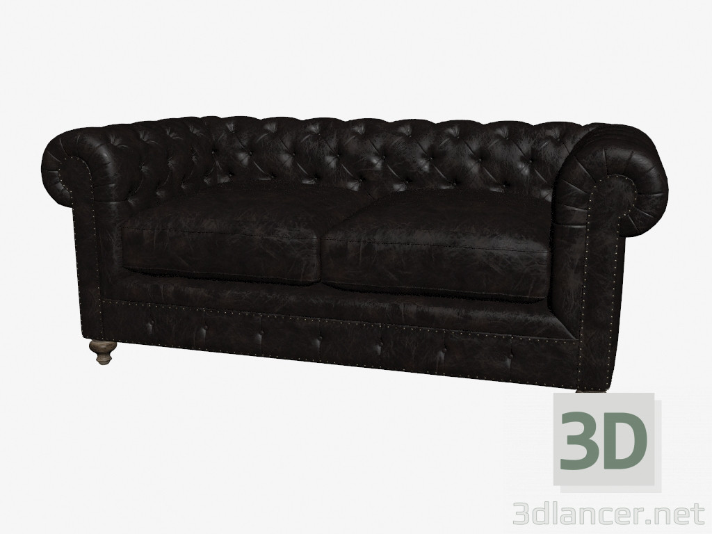 3d модель Сучасний шкіряний диван 77 '' CLUB LEATHER SOFA (7842-3010 VL) – превью