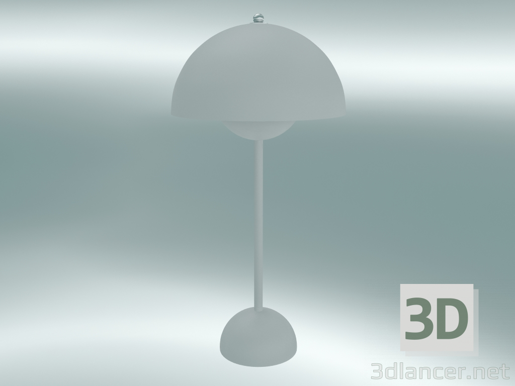 modèle 3D Lampe de table Flowerpot (VP3, Ø23cm, H 50cm, Matt White) - preview