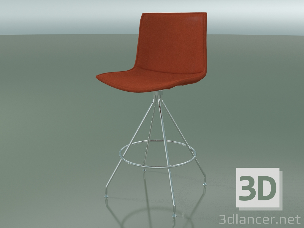 modèle 3D Chaise de bar 0322 (avec revêtement en cuir amovible, housse 3) - preview