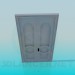 3D modeli Açık çift kanatlı kapı - önizleme
