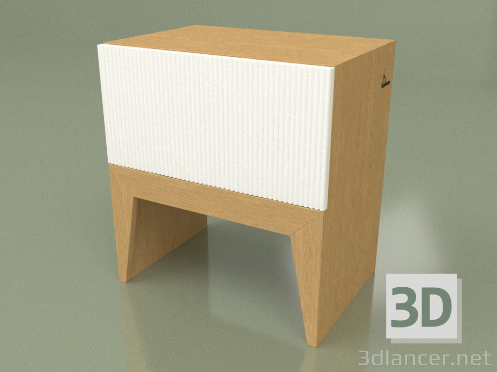 modèle 3D Table de chevet ENCORE NEUVE (vert freza ral 9003 dub) - preview