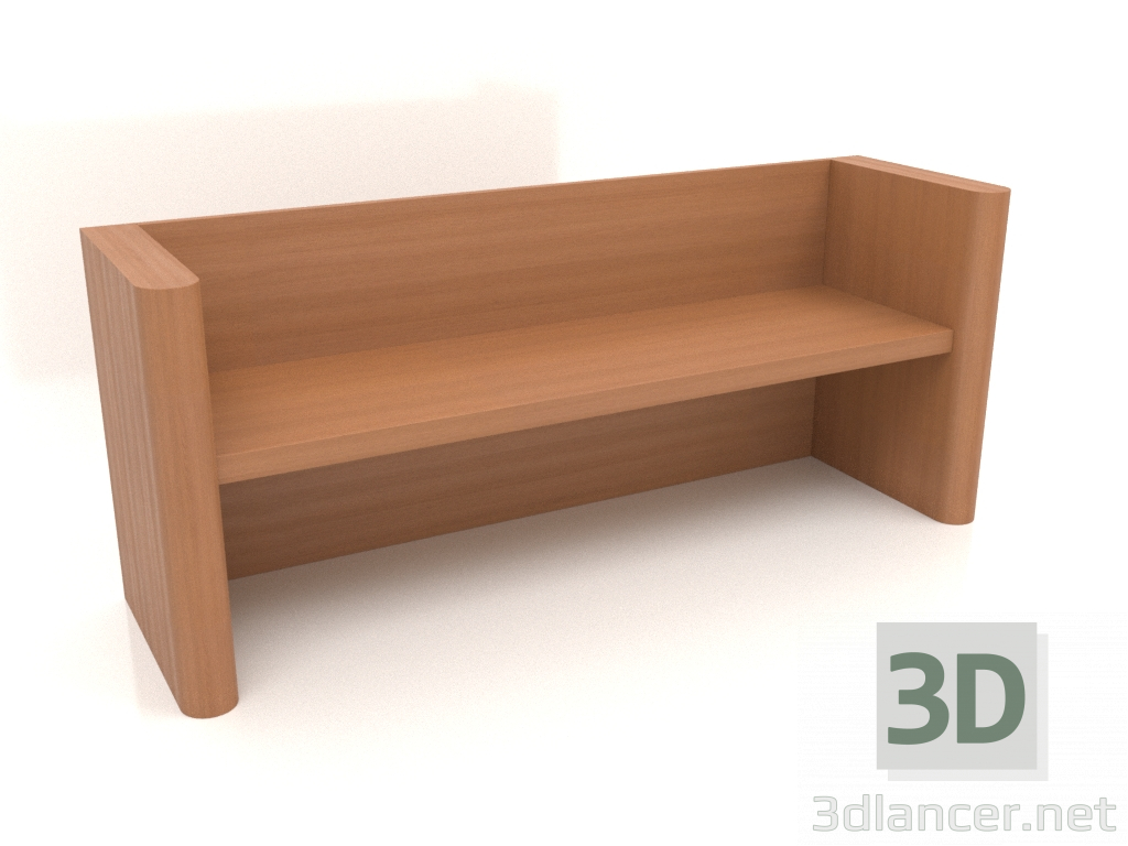 3d model Bench VK 07 (1800x524x750, wood red) - preview