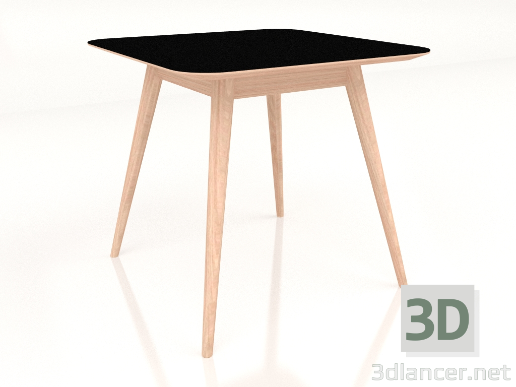 modello 3D Tavolo da pranzo Stafa 80x80 (Nero) - anteprima
