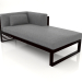 3D Modell Modulares Sofa, Teil 2 rechts (Schwarz) - Vorschau