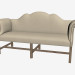 3D modeli SOFA-BENCH klasik çift kişilik kanepe - önizleme