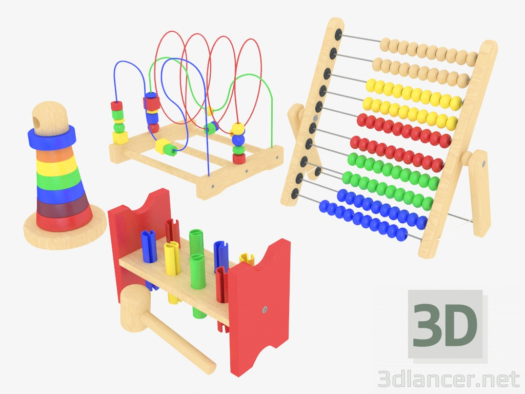modello 3D Set di giocattoli - anteprima
