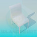 3D modeli Beyaz sandalye - önizleme