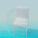 modèle 3D Chaise blanc - preview