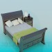 3d model Single bed - preview
