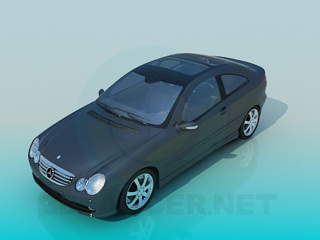 3 डी मॉडल मर्सिडीज कार - पूर्वावलोकन