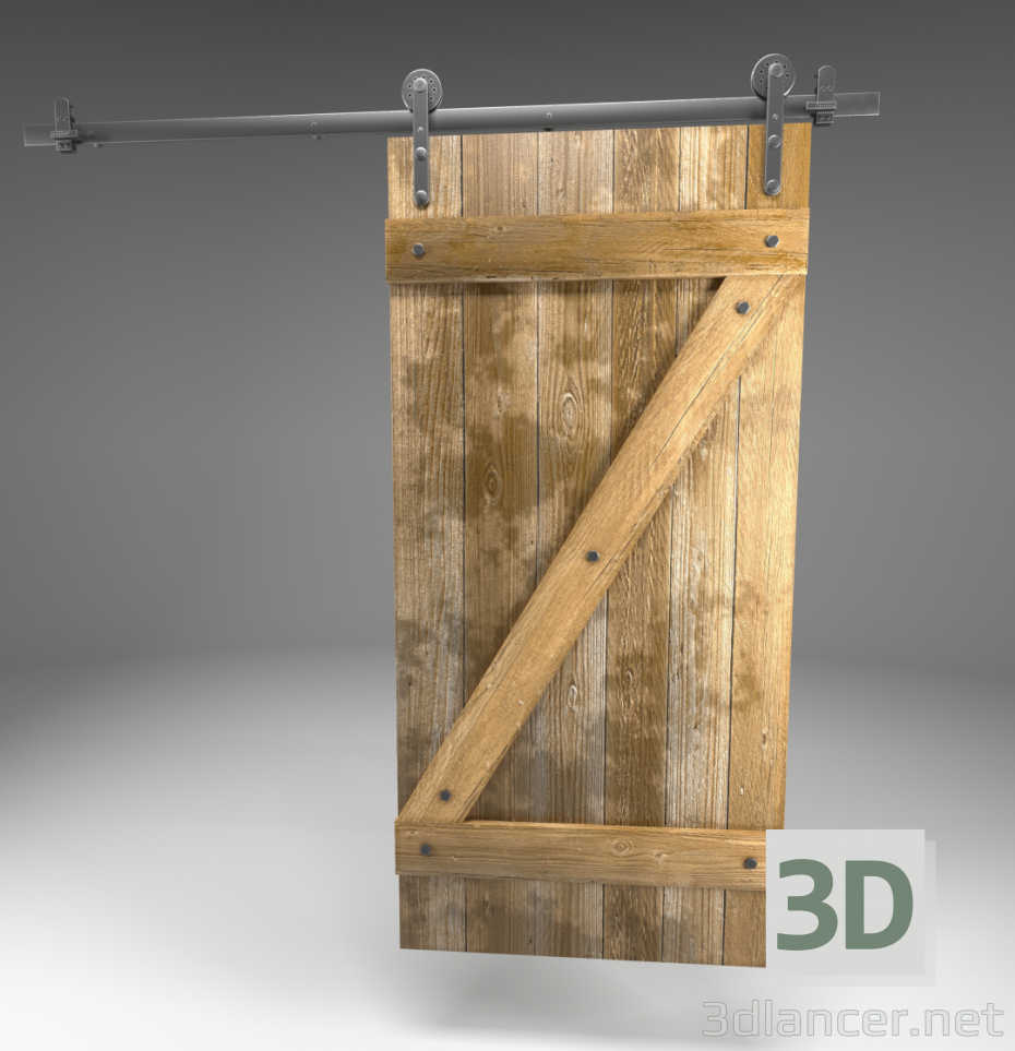 3d LOFT style door model buy - render