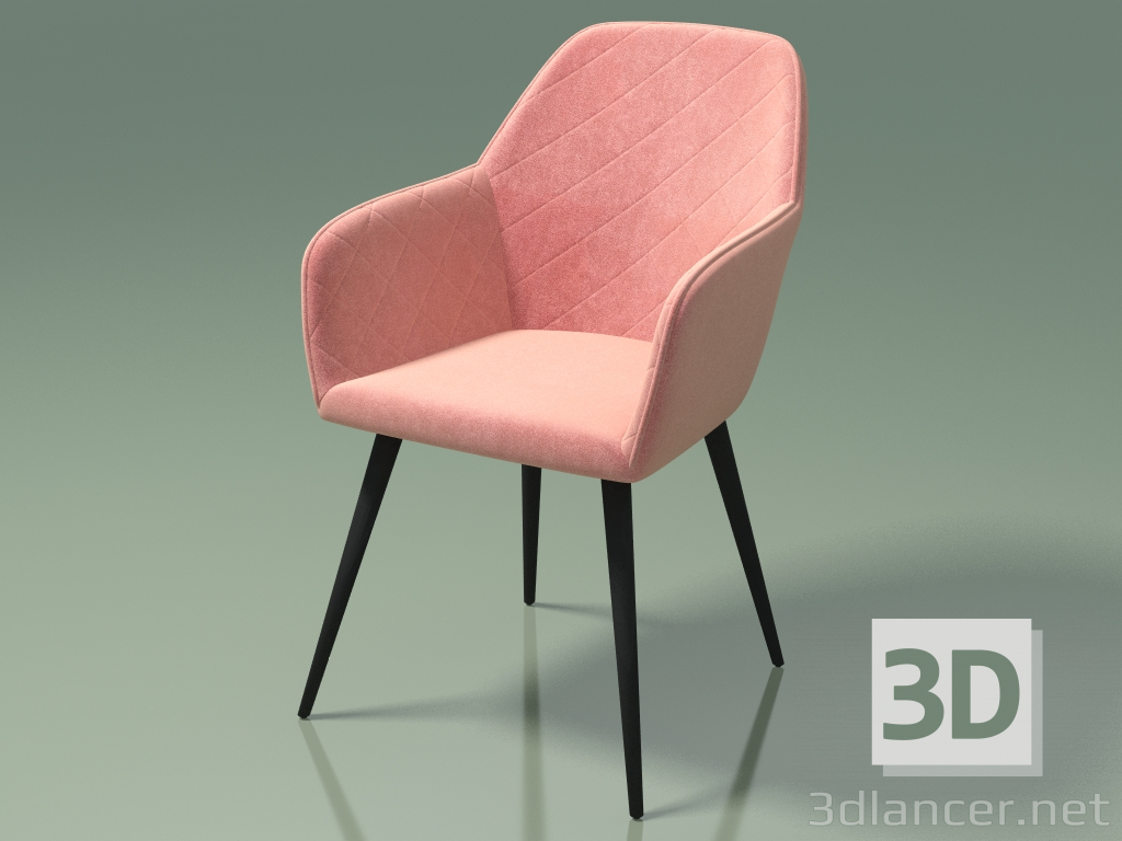 modello 3D Poltrona Antiba (112920, rosa fumé) - anteprima