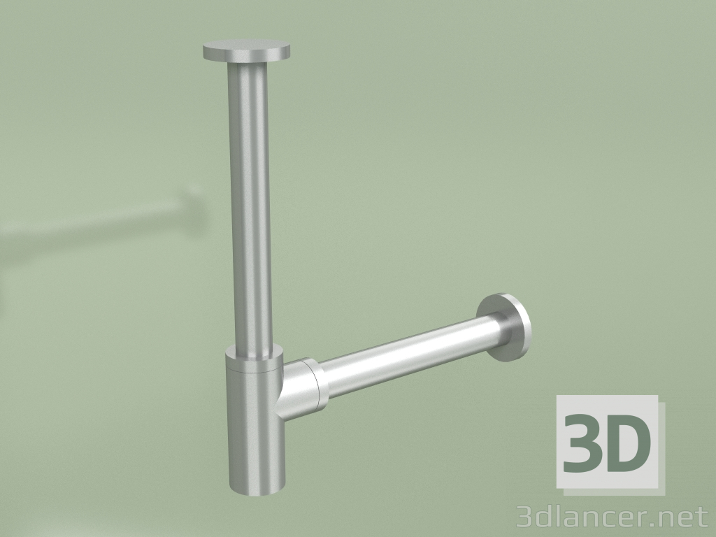 modèle 3D Siphon de lavabo en acier inoxydable (SI006, AS) - preview
