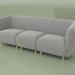 3D Modell Modulares gerades Sofa Kyoto (K4 + K6 + K4) - Vorschau