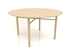 Mesa de comedor DT 02 (opción 1) (D=1400x750, blanco madera)