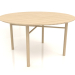 modello 3D Tavolo da pranzo DT 02 (opzione 1) (P=1400x750, legno bianco) - anteprima