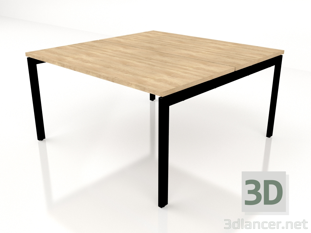 modello 3D Tavolo da lavoro Ogi U Bench Slide BOU44 (1400x1410) - anteprima