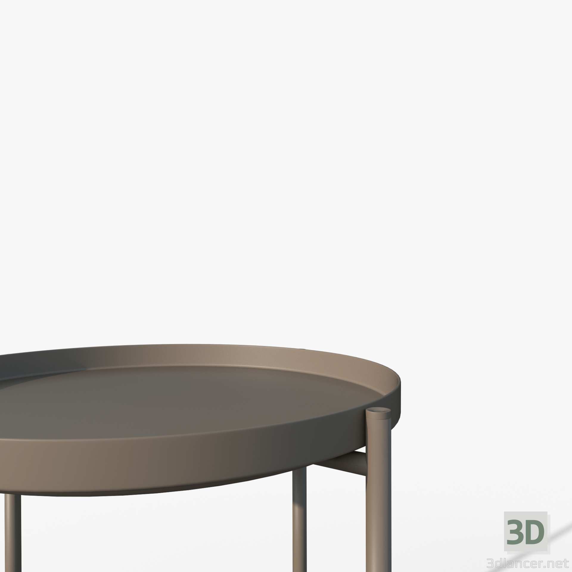 3 डी ग्लैडोम टेबल ग्रे आईकेईए मॉडल खरीद - रेंडर