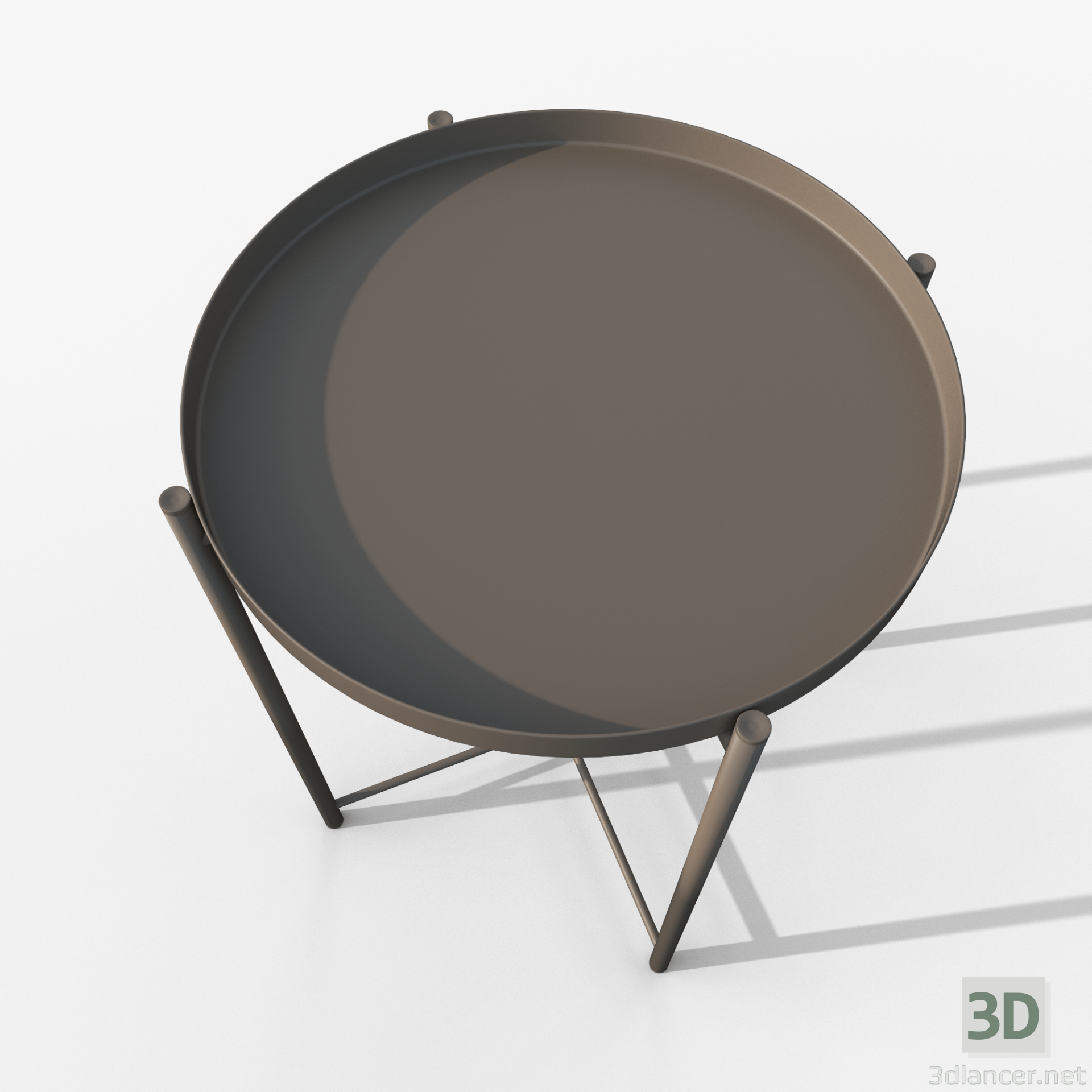 3d Гладом стіл сірий IKEA модель купити - зображення