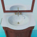 3d model Washbasin with mirror - preview
