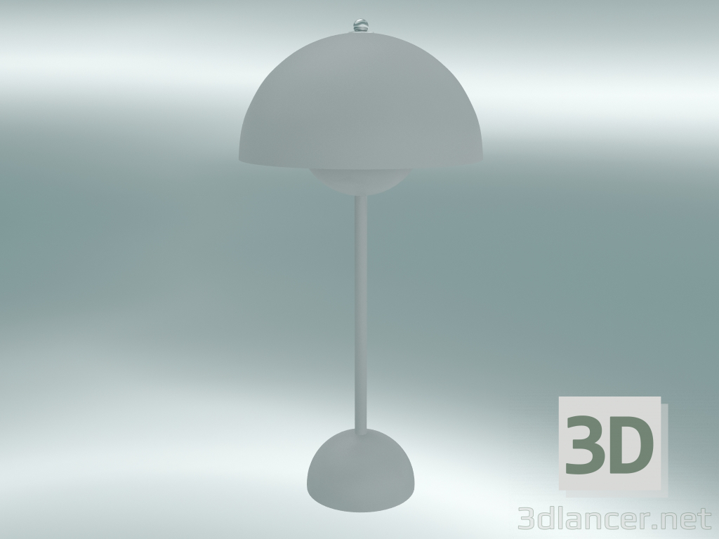 3 डी मॉडल टेबल लैंप फ्लावरपॉट (VP3, Flower23cm, H 50cm, मैट लाइट ग्रे) - पूर्वावलोकन