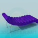 modèle 3D lit pont sur chevalets - preview