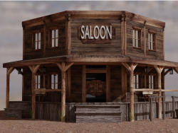 Saloon vahşi batı