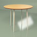 modèle 3D Table de cuisine Spoutnik 90 cm placage (bordeaux) - preview