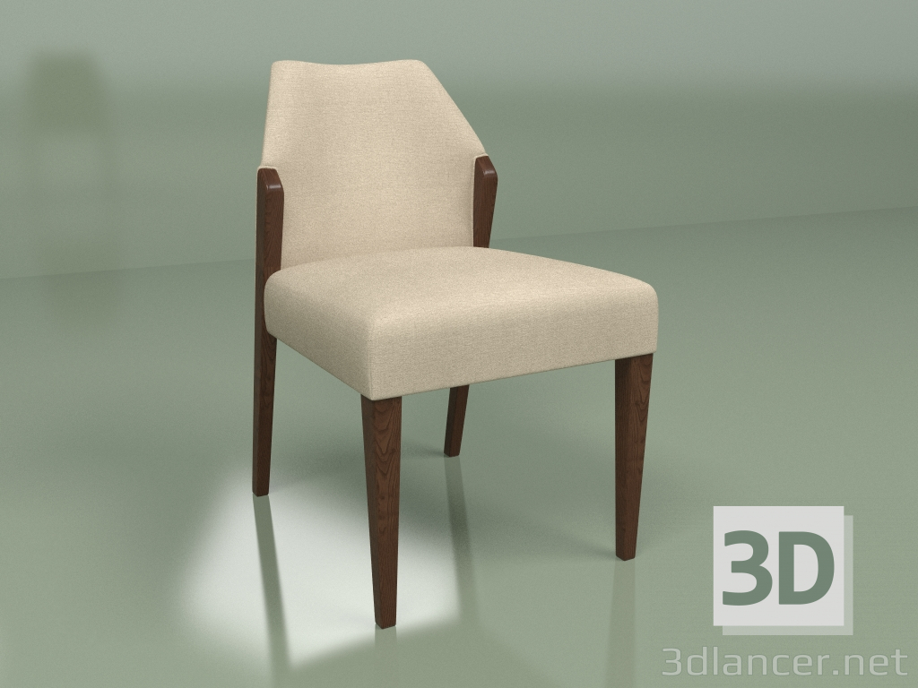 Modelo 3d Cadeira Dalton (bege escuro) - preview