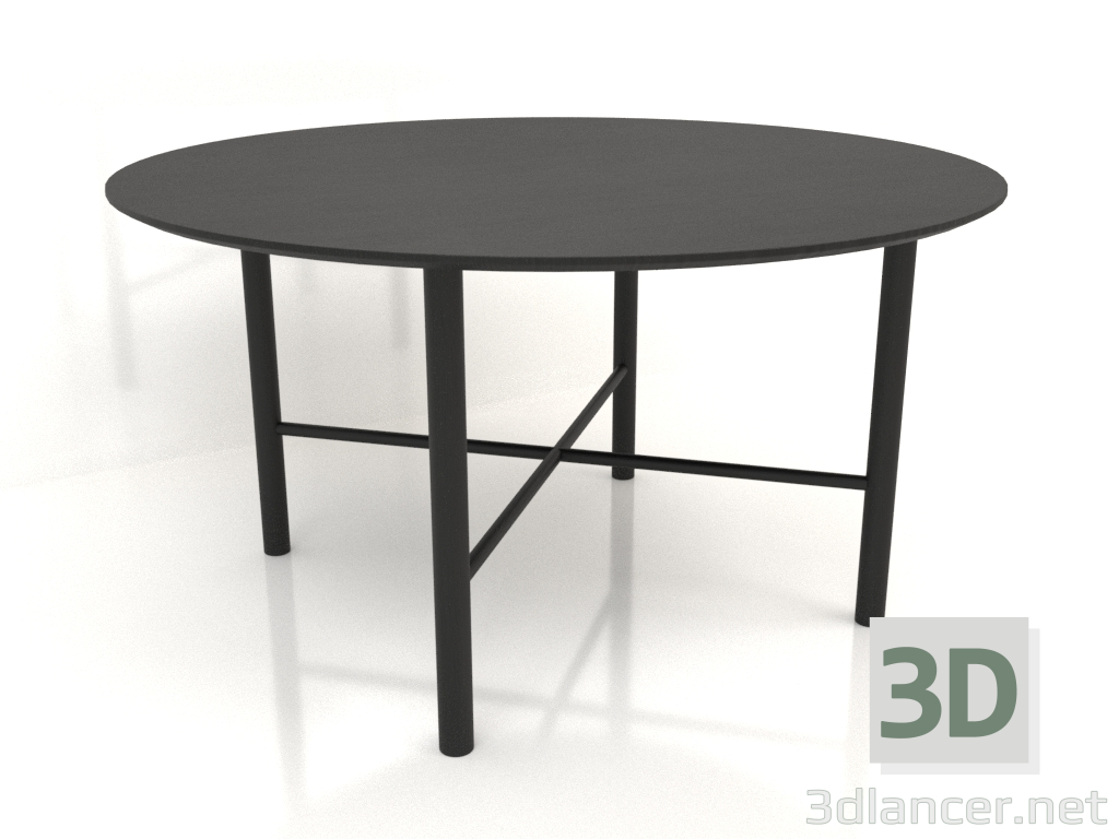modello 3D Tavolo da pranzo DT 02 (opzione 2) (P=1400x750, legno nero) - anteprima