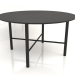 3D modeli Yemek masası DT 02 (seçenek 2) (D=1400x750, ahşap siyah) - önizleme