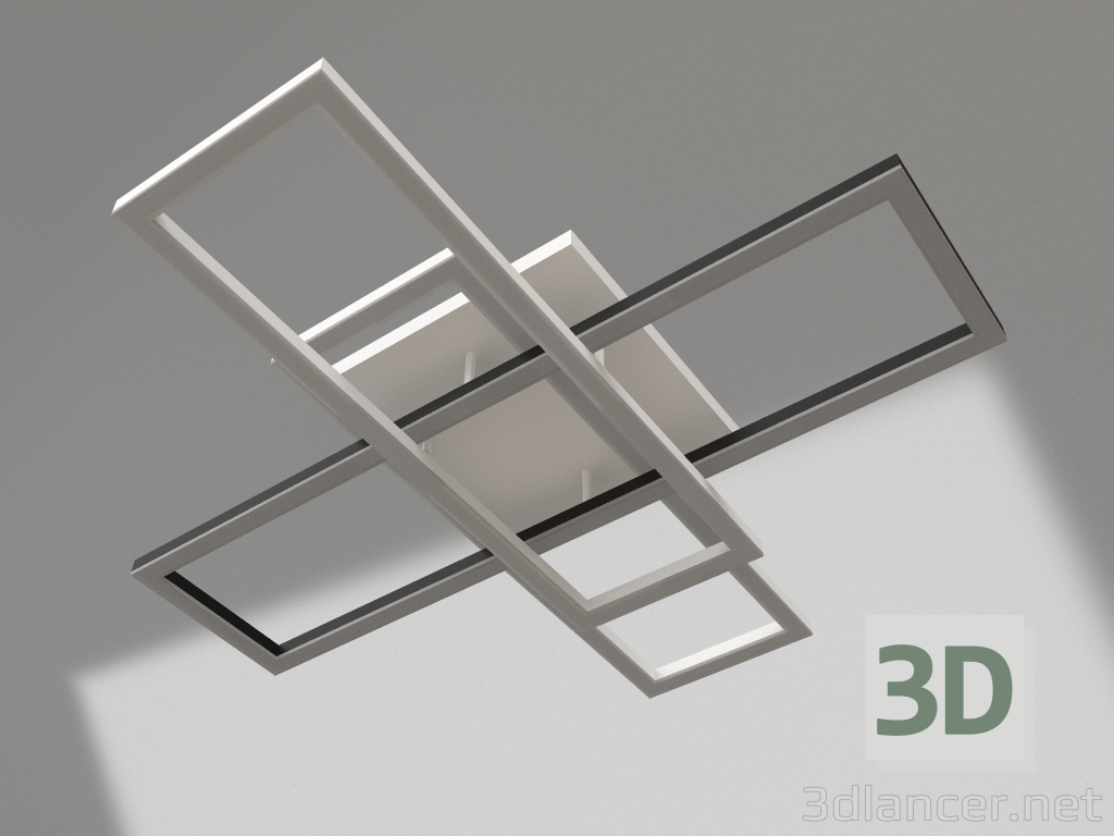 3D Modell Wand- und Deckenleuchte Lind (07610-2) - Vorschau