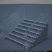 3D Modell schmiedeeisernes Treppengeländer - Vorschau