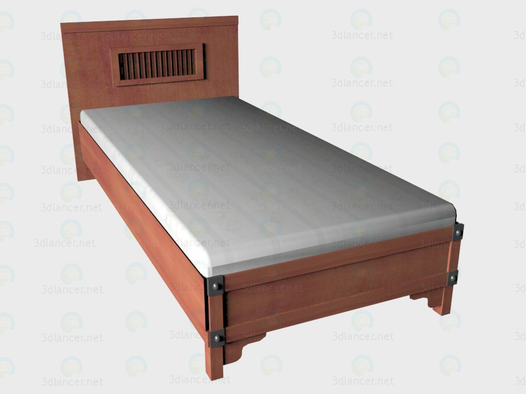 3D Modell Bett 1-lokale 102h 204 - Vorschau