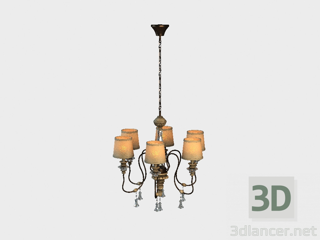 3d model ASTRID chandelier CHANDELIER (CH108-6-AKD) - preview