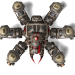 3D Modell Roboter Spinne-Käfer LowPoly - Vorschau