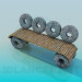 3d model An unusual stone bench - preview