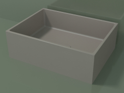 Countertop washbasin (01UN21101, Clay C37, L 48, P 36, H 16 cm)