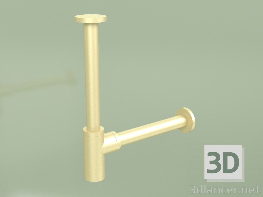 3d model Stainless steel washbasin siphon (SI006, OC) - preview