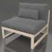 3d model Modular sofa, section 3, high back (Sand) - preview