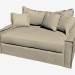 3D modeli Çift kişilik yatak kanepe LOVESEAT (hafif) - önizleme