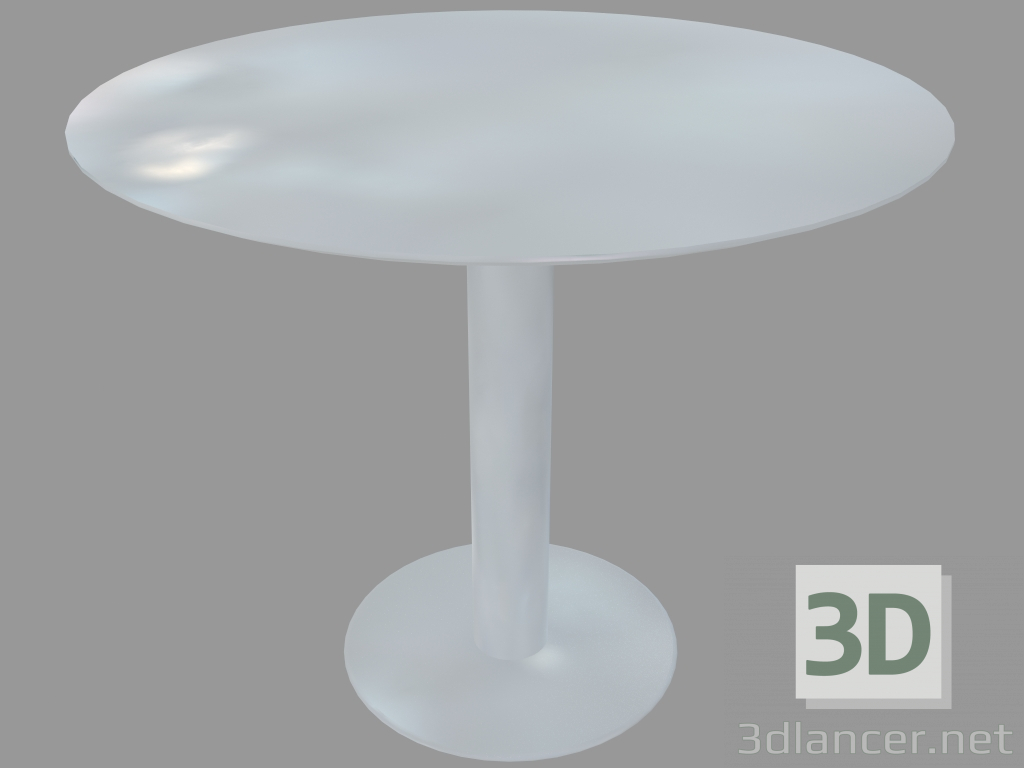 3d model Dining table (white lacquered D90) - preview