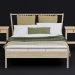 3 डी बिस्तर IKEA BJÖRKSNÄS मॉडल खरीद - रेंडर