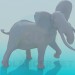 3D Modell Elefant - Vorschau