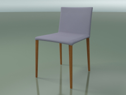Cadeira 1707 (H 77-78 cm, com estofamento em couro, efeito L23 em teca)